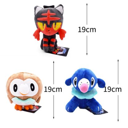 3-teilige Pokémon Plüschfiguren Regionen-Sammlung – Bild 7