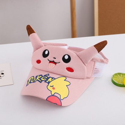 Pikachu Kinder Sonnenschutz Cap - ideal für den Sommer und Urlaub – Bild 2
