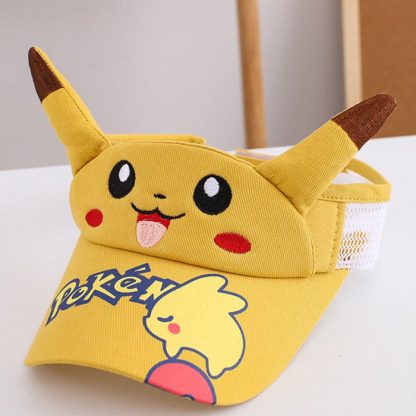 Pikachu Kinder Sonnenschutz Cap - ideal für den Sommer und Urlaub – Bild 4