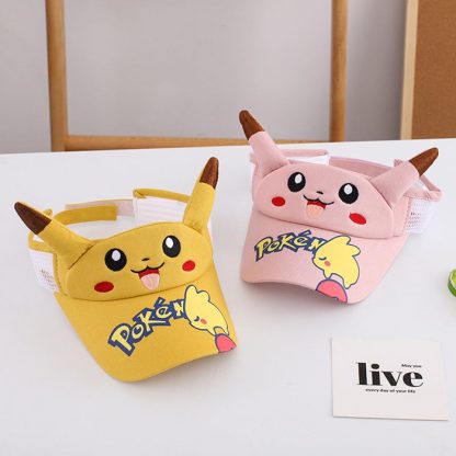 Pikachu Kinder Sonnenschutz Cap - ideal für den Sommer und Urlaub – Bild 9