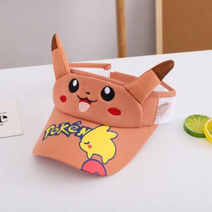 Pikachu Kinder Sonnenschutz Cap - ideal für den Sommer und Urlaub – Bild 10