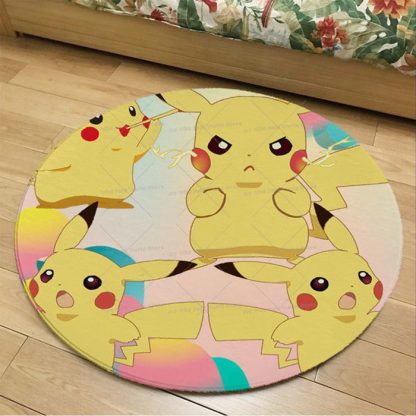 Runder Flanel Pokemon Teppich in vielen Motiven – Bild 26