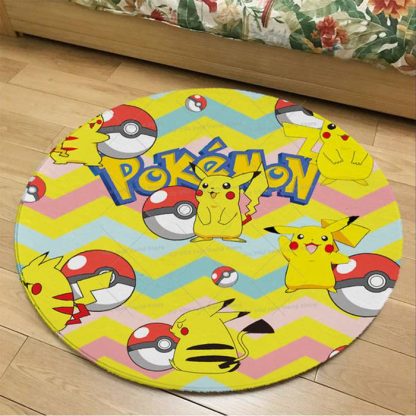 Runder Flanel Pokemon Teppich in vielen Motiven – Bild 28