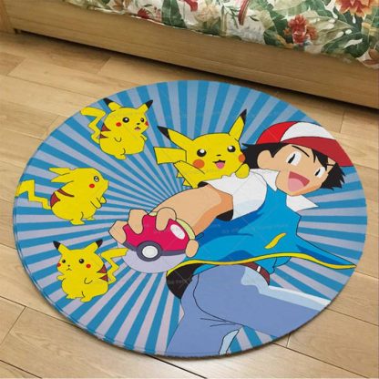 Runder Flanel Pokemon Teppich in vielen Motiven – Bild 31