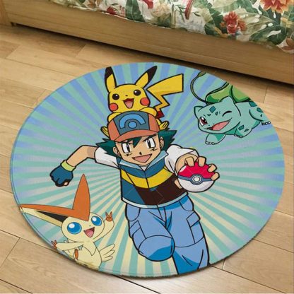 Runder Flanel Pokemon Teppich in vielen Motiven – Bild 32