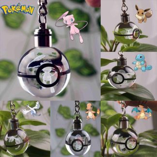 Pokeball Anhänger mit Pokemon Motiven und Farbwechsel