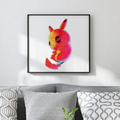 Buntes Pikachu Puzzle aus Holz – Bild 2