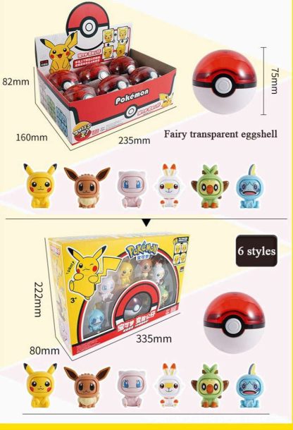 Pokémon Spielbox mit Pokéball und gesichter-wechselnden Pokémons – Bild 4