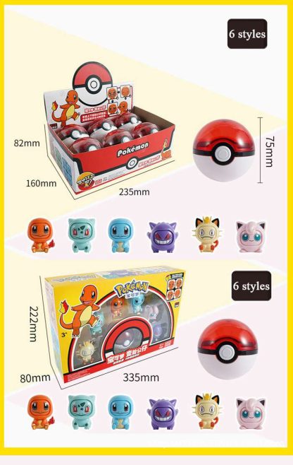 Pokémon Spielbox mit Pokéball und gesichter-wechselnden Pokémons – Bild 7