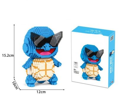 Pokémon Squirtle Schiggy Bausteine Figur (ca. 2100 Bausteine) – Bild 2