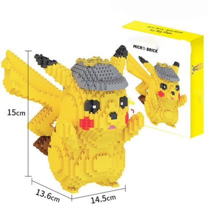 Detektiv Pikachu mit Mütze 3D Bausatz, 1400 Steine – Bild 2