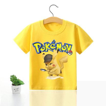 Pokemon Kinder Pikachu T-Shirt für den Sommer viele Motive – Bild 11
