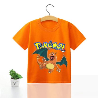 Pokemon Kinder Pikachu T-Shirt für den Sommer viele Motive – Bild 14