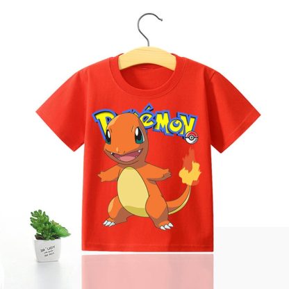 Pokemon Kinder Pikachu T-Shirt für den Sommer viele Motive – Bild 17