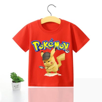 Pokemon Kinder Pikachu T-Shirt für den Sommer viele Motive – Bild 22