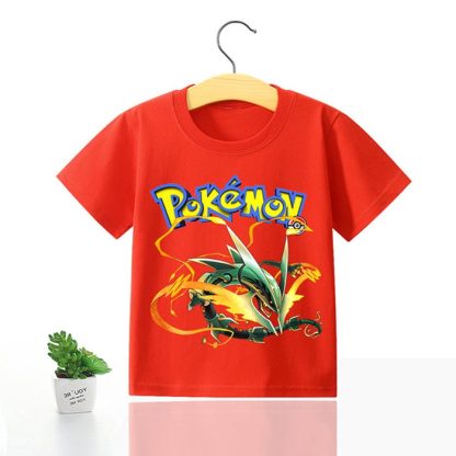 Pokemon Kinder Pikachu T-Shirt für den Sommer viele Motive – Bild 24