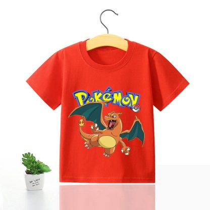 Pokemon Kinder Pikachu T-Shirt für den Sommer viele Motive – Bild 26