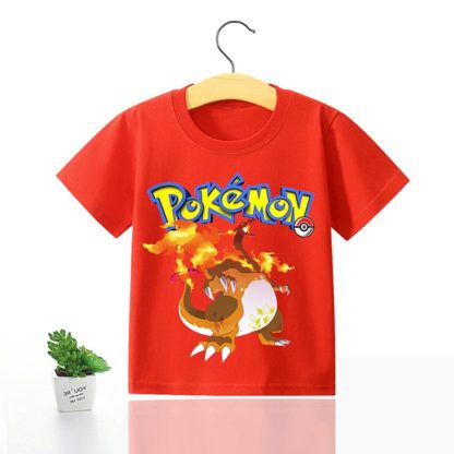 Pokemon Kinder Pikachu T-Shirt für den Sommer viele Motive – Bild 31