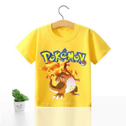 Pokemon Kinder Pikachu T-Shirt für den Sommer viele Motive – Bild 34