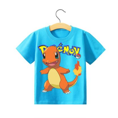 Pokemon Kinder Pikachu T-Shirt für den Sommer viele Motive – Bild 36