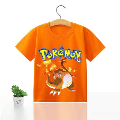 Pokemon Kinder Pikachu T-Shirt für den Sommer viele Motive – Bild 38