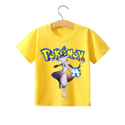 Pokemon Pikachu Kinder Sommer T-Shirts in vielen Motiven und Größen – Bild 3