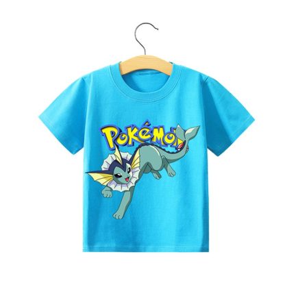 Pokemon Pikachu Kinder Sommer T-Shirts in vielen Motiven und Größen – Bild 18