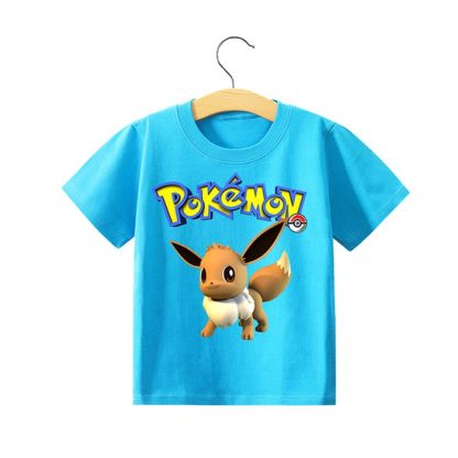 Pokemon Pikachu Kinder Sommer T-Shirts in vielen Motiven und Größen – Bild 29