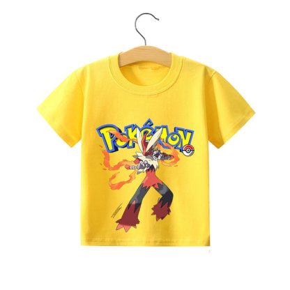 Pokemon Pikachu Kinder Sommer T-Shirts in vielen Motiven und Größen – Bild 32