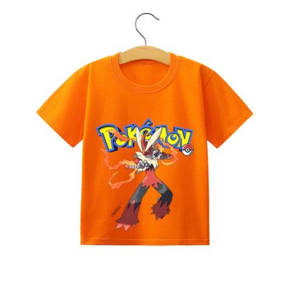 Pokemon Pikachu Kinder Sommer T-Shirts in vielen Motiven und Größen – Bild 39