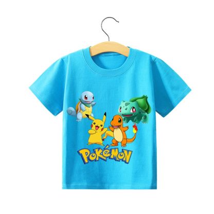 Pokemon Pikachu Kinder Sommer T-Shirts in vielen Motiven und Größen – Bild 43