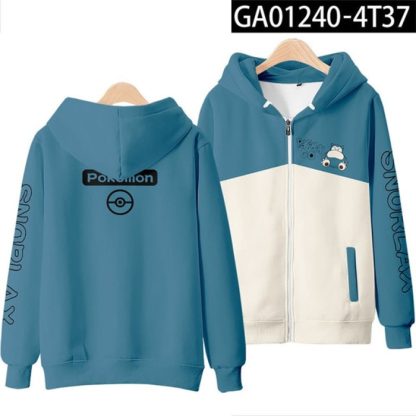 Pokémon Snorlax Relaxo Sweatshirt Hoodie Langarm Hoodie für Männer – Bild 12