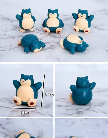 Relaxo Snorlax Figuren Set mit 5 Figuren – Bild 2