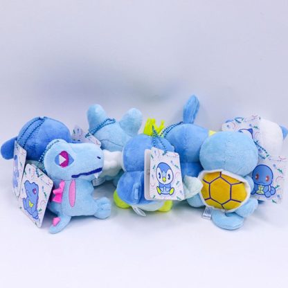 Plüschfiguren 7er Set Pokémon mit Plinfa, Ottaro, Hydropi, Froxy, Karnimani, Schiggy – Bild 12