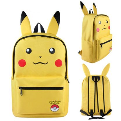 Pokémon Kinder Schul Rucksack mit Ohren in diversen Motiven – Bild 67