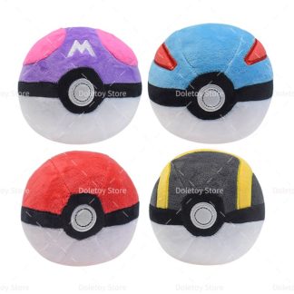 Pokeball Plüsch Masterbälle 4 Stk. im Set (ca. 12cm)