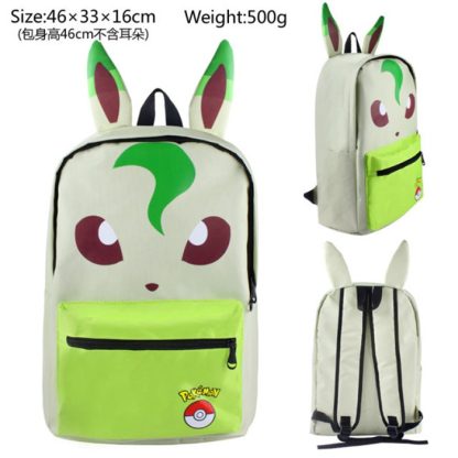 Pokémon Kinder Schul Rucksack mit Ohren in diversen Motiven – Bild 98