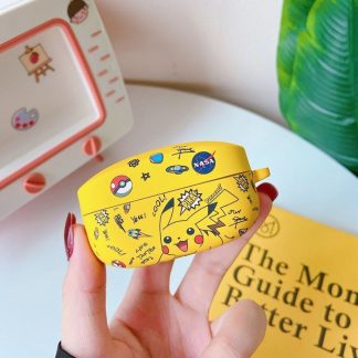 Pokemon Pikachu Schutzhülle für Sony WF-1000XM4 WF1000XM4 Bluetooth Kopfhörer