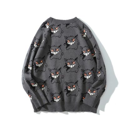 Stylisher Pokemon Gengar Oversize Pullover Kleidung – Bild 8