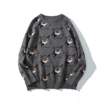 Stylisher Pokemon Gengar Oversize Pullover Kleidung – Bild 16
