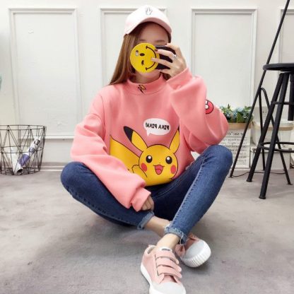 Stylisher Pokemon Pikachu Sweater Überlänge – Bild 5