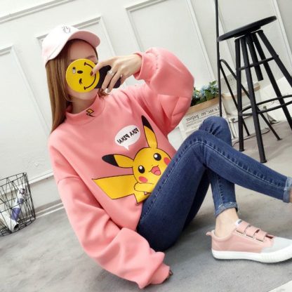Stylisher Pokemon Pikachu Sweater Überlänge – Bild 6