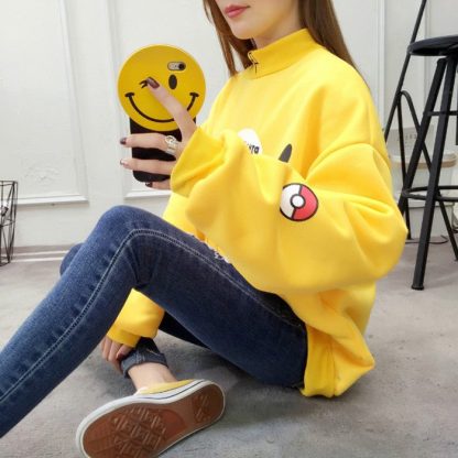 Stylisher Pokemon Pikachu Sweater Überlänge – Bild 7