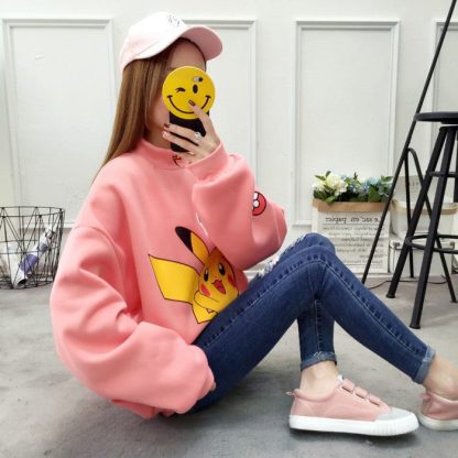 Stylisher Pokemon Pikachu Sweater Überlänge – Bild 12