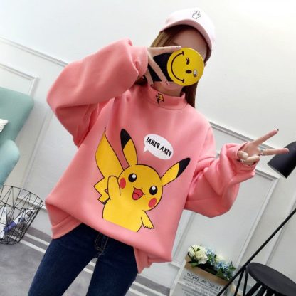 Stylisher Pokemon Pikachu Sweater Überlänge – Bild 23