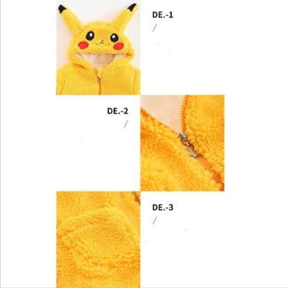Pokemon Pikachu Kinder Kapuzenjacke Hoodie – Bild 5