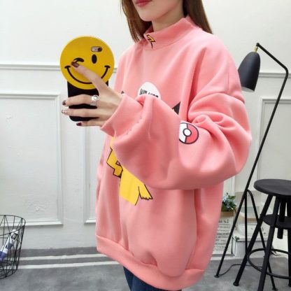 Stylisher Pokemon Pikachu Sweater Überlänge – Bild 33