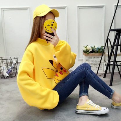 Stylisher Pokemon Pikachu Sweater Überlänge – Bild 34