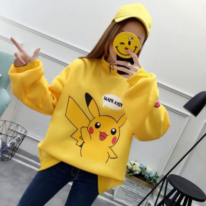 Stylisher Pokemon Pikachu Sweater Überlänge – Bild 36