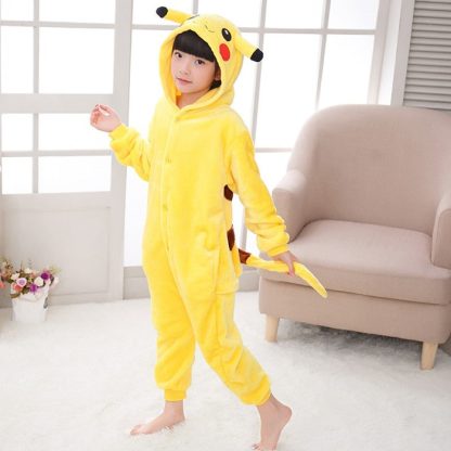 Pikachu Kostüm Onesie für Kinder – Bild 6